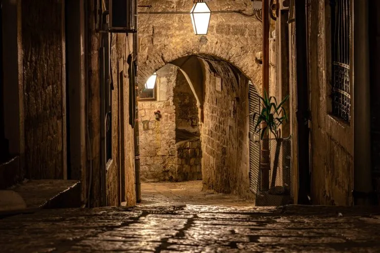 Dubrovnik, Croatie - Rues étroites de la vieille ville