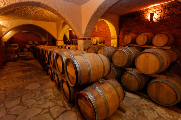 Weinkeller auf Pelješac, Kroatien